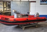 AB workboats 4800 hypalon met Honda BF40D